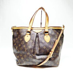 Authentic Louis Vuitton Palermo PM Brown Monogram Tote Bag mn622-122425